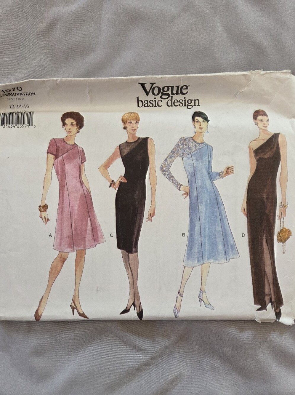 Vogue 1970 Misses' Dress Sewing Pattern